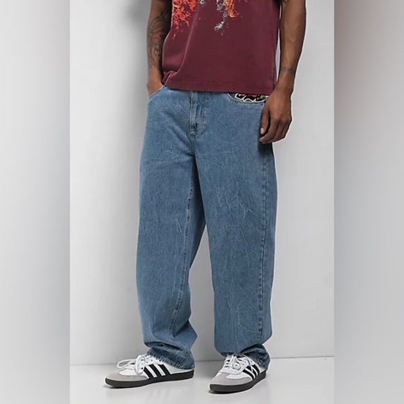 Zumiez Ninth Hall Ambush Medium Blue Loose Fit Jeans - Picture 4 of 8